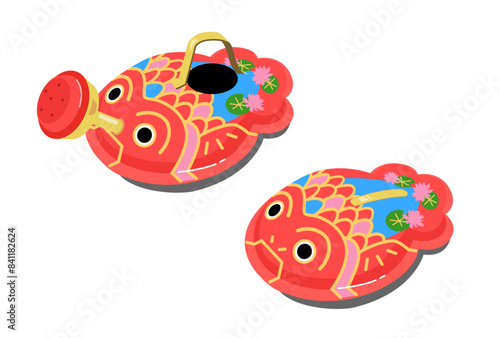 ブリキの金魚のイラスト