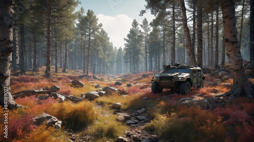 Camouflaged Legacy: Delving into the hidden stories of camouflage, where the art of concealment intertwines with the heroism of the battlefield, Generative AI © 4K_Heaven