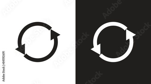 Refresh icons set. Reload icon vector. Update icon. convert icon