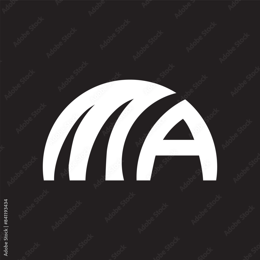 MA letter logo design on Black background. MA creative initials letter logo concept. MA letter design.
MA letter logo design on Black background. MA creative initials letter logo concept. MA letter design.