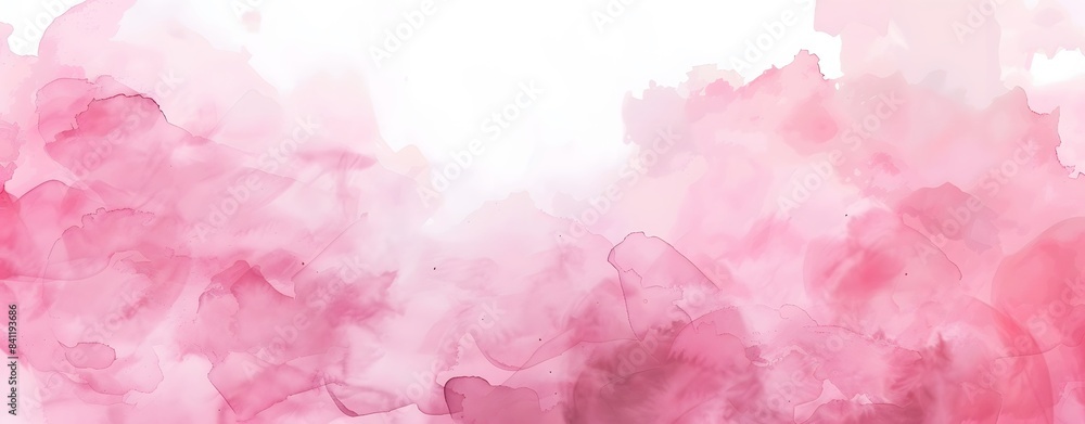 Fototapeta premium Abstract Watercolor Pink Sky Background