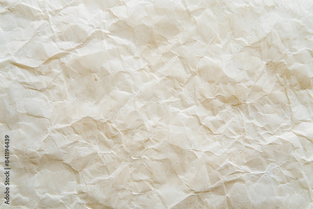 Wrinkled Cream Paper Texture Background Wrinkled Cream Paper Texture Background