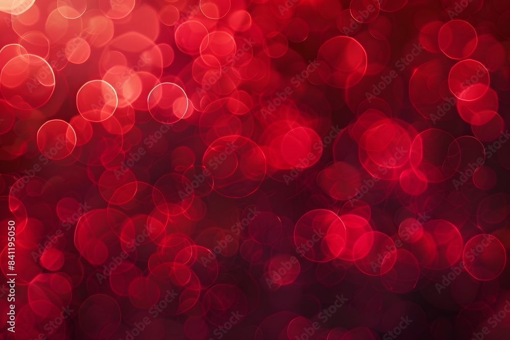 Abstract Red Bokeh Background with Circle Lights Abstract Red Bokeh Background with Circle Lights