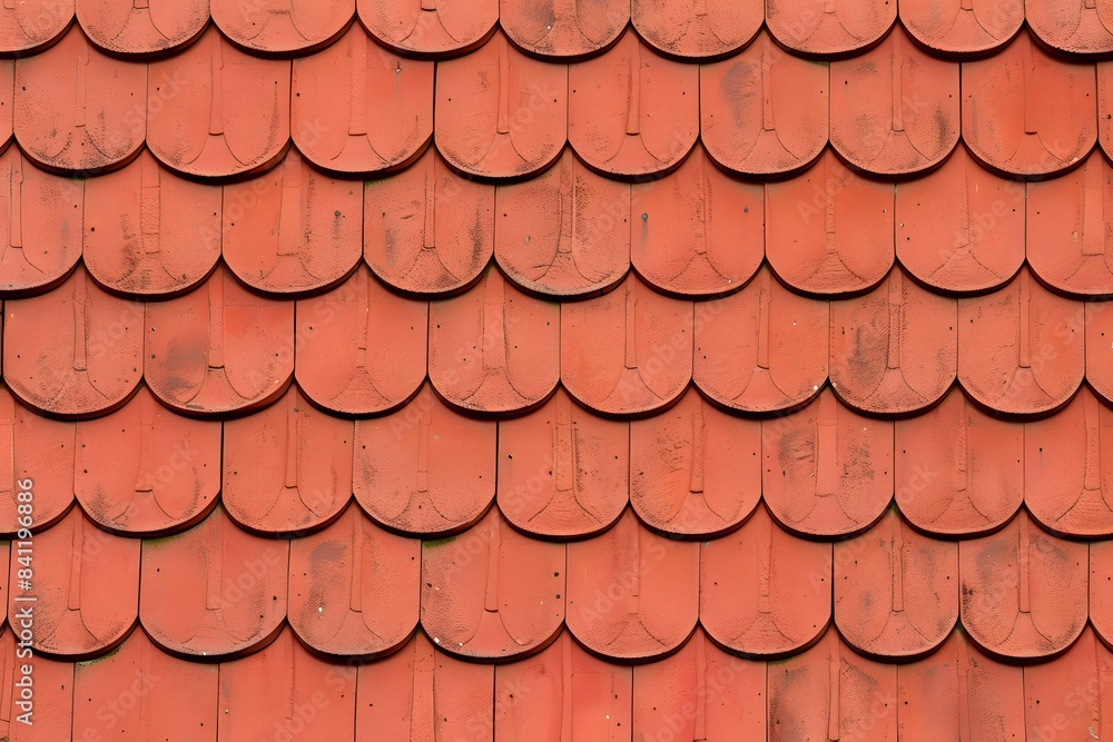 Seamless Red Roof Tile Texture Background Seamless Red Roof Tile Texture Background