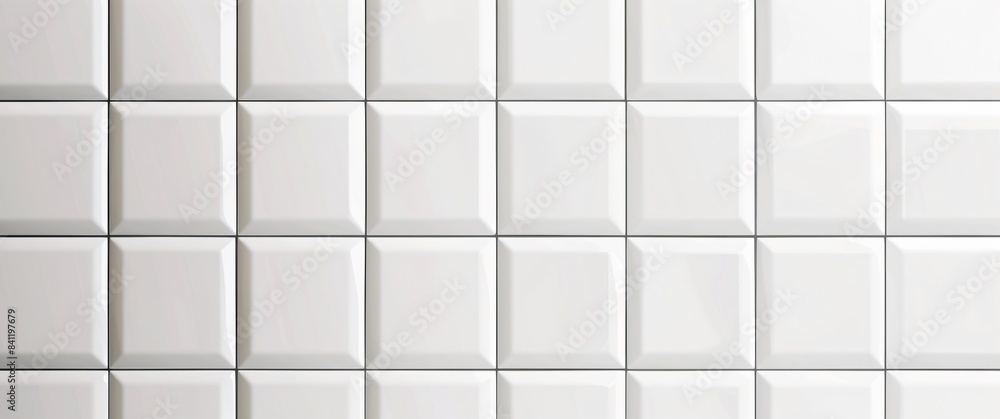 Seamless White Tile Wall Pattern - Minimalist Design Seamless White Tile Wall Pattern - Minimalist Design