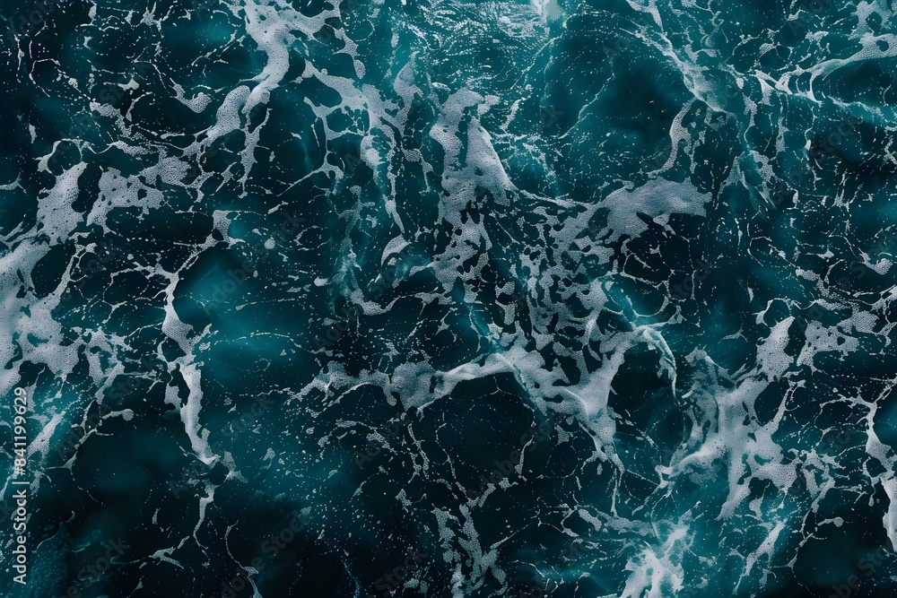 Ocean Foam Abstract Texture - Aerial View Ocean Foam Abstract Texture - Aerial View