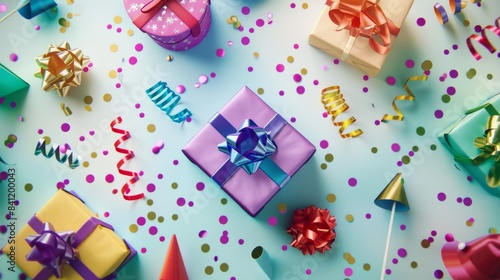 Colorful Wrapped Gift Boxes