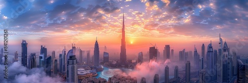 Dubai Skyline with Burj Khalifa © DADA