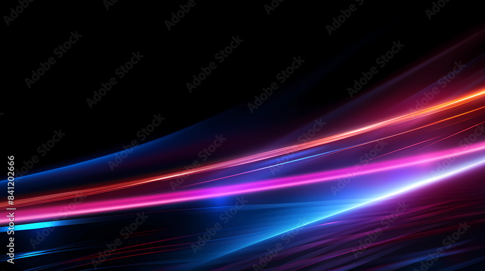 Neon futuristic flashes on black background. Motion light lines backdrop. For banner, postcard, illustration. Neon futuristic flashes on black background. Motion light lines backdrop. For banner, postcard, illustration.