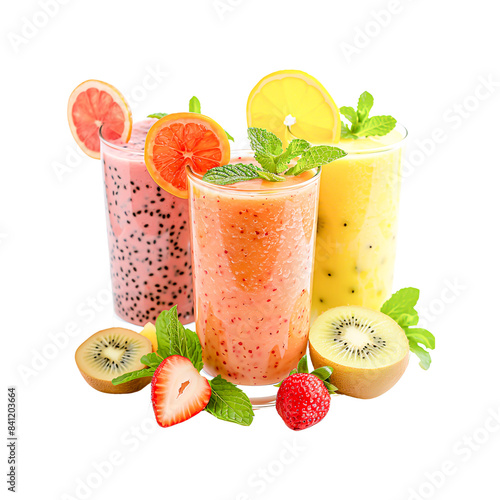 Exotic fruit smoothie with tropical flavors, fresh ingredients, and a colorful blend perfect for a healthy lifestyle