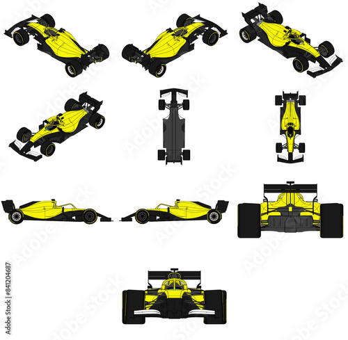 F1 Car Vector Pack - 2