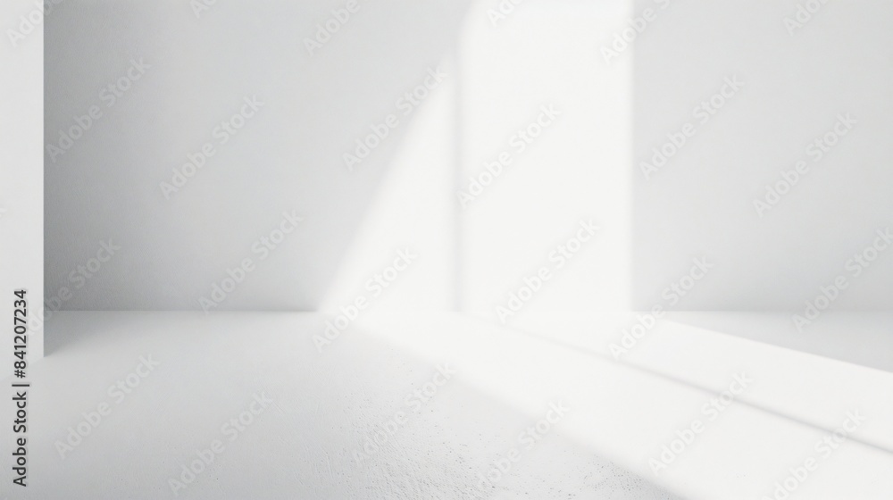 Minimalist White Room With Sunlight Minimalist White Room With Sunlight