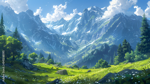 Fototapeta Naklejka Na Ścianę i Meble -  Mountain landscape