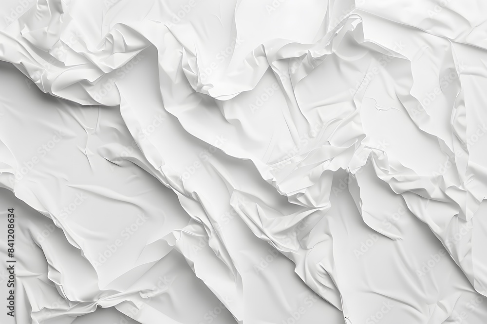 White Creased Paper Texture, Top View White Creased Paper Texture, Top View