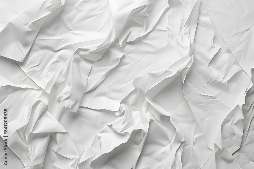 Obraz premium White Creased Paper Texture Background