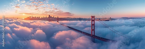 San Francisco Skyline with Golden Gate Bridge photo