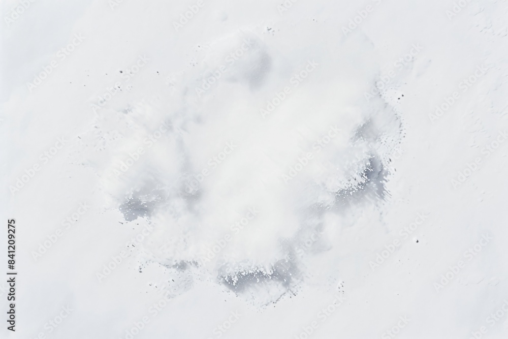 Abstract Snow Explosion on White Background Abstract Snow Explosion on White Background