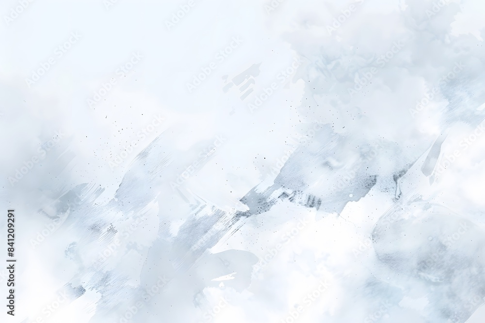 Abstract Watercolor Background With White Snow Abstract Watercolor Background With White Snow