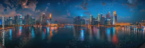 Singapore Marina Bay at Night