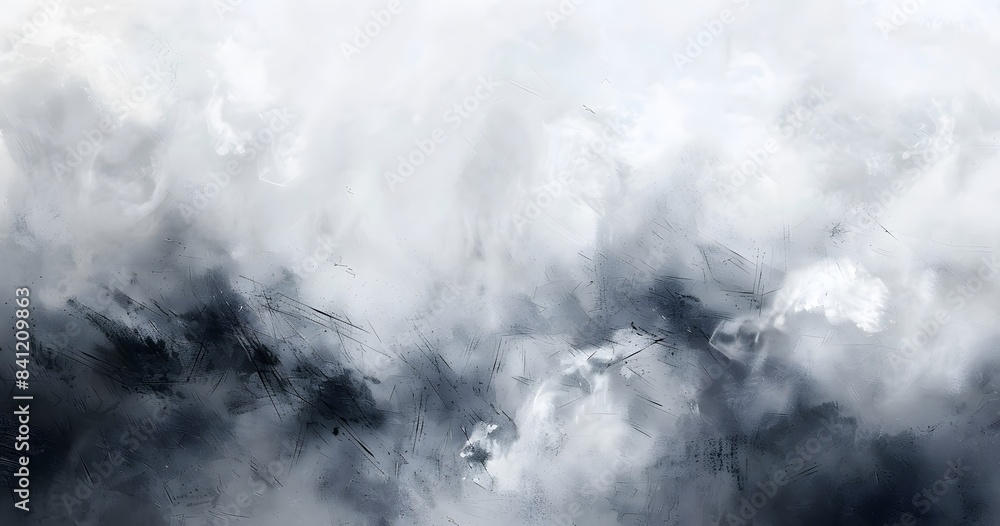 Abstract White Clouds Grey Background Abstract White Clouds Grey Background