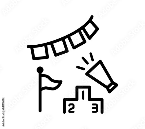 運動会モチーフのイラスト
