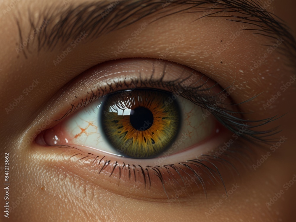 Fototapeta premium realistic close up beautiful eyes
