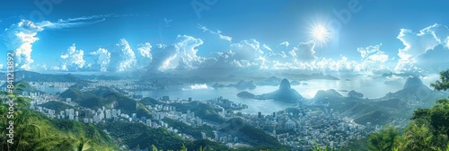 Rio de Janeiro Skyline with Christ the Redeemer