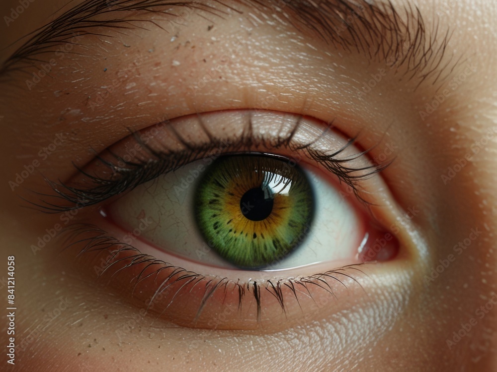 Fototapeta premium realistic close up beautiful eyes