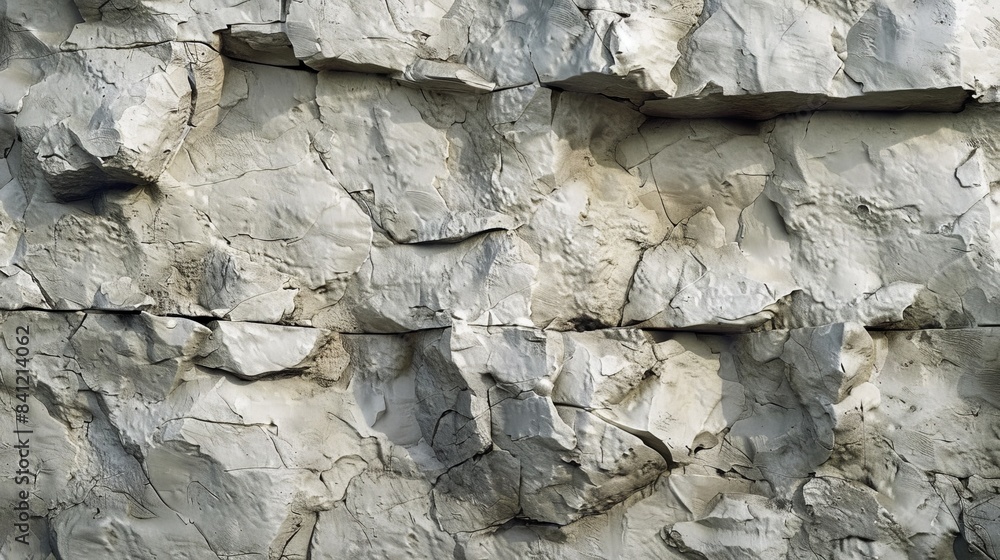 Fototapeta premium Develop a texture that captures the rugged, pitted surface of limestone, with natural variations and a rough, weathered appearance.