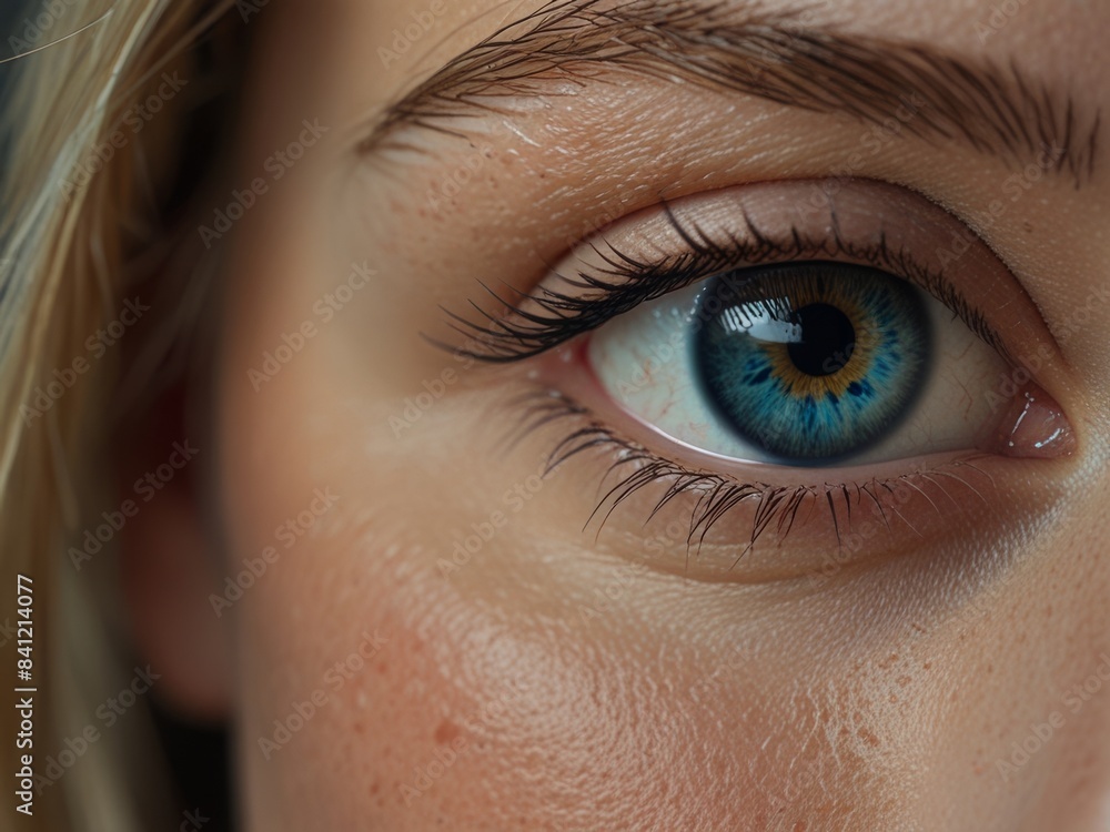 Fototapeta premium realistic close up beautiful eyes