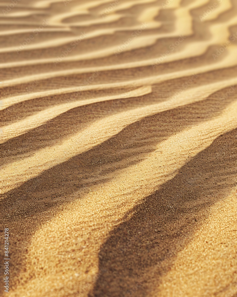 A close-up image of fine sand ripples in a desert landscape A close-up image of fine sand ripples in a desert landscape