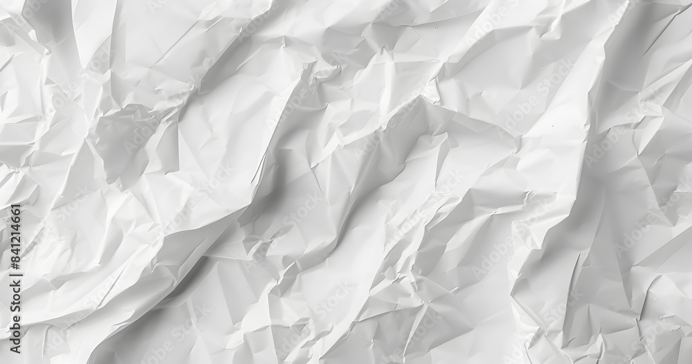 Crumpled White Paper Texture Background Crumpled White Paper Texture Background