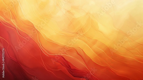 Develop an abstract background featuring a gradient of warm colors, such as reds, oranges, and yellows, with soft, blending transitions to evoke warmth and positivity.