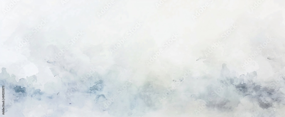 Fototapeta premium Minimalist Watercolor Background with White Smudges