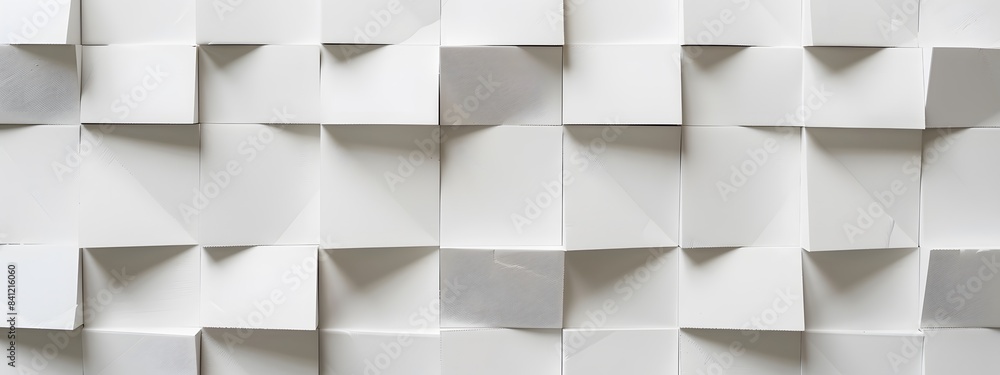 Abstract White Geometric Blocks Pattern Abstract White Geometric Blocks Pattern