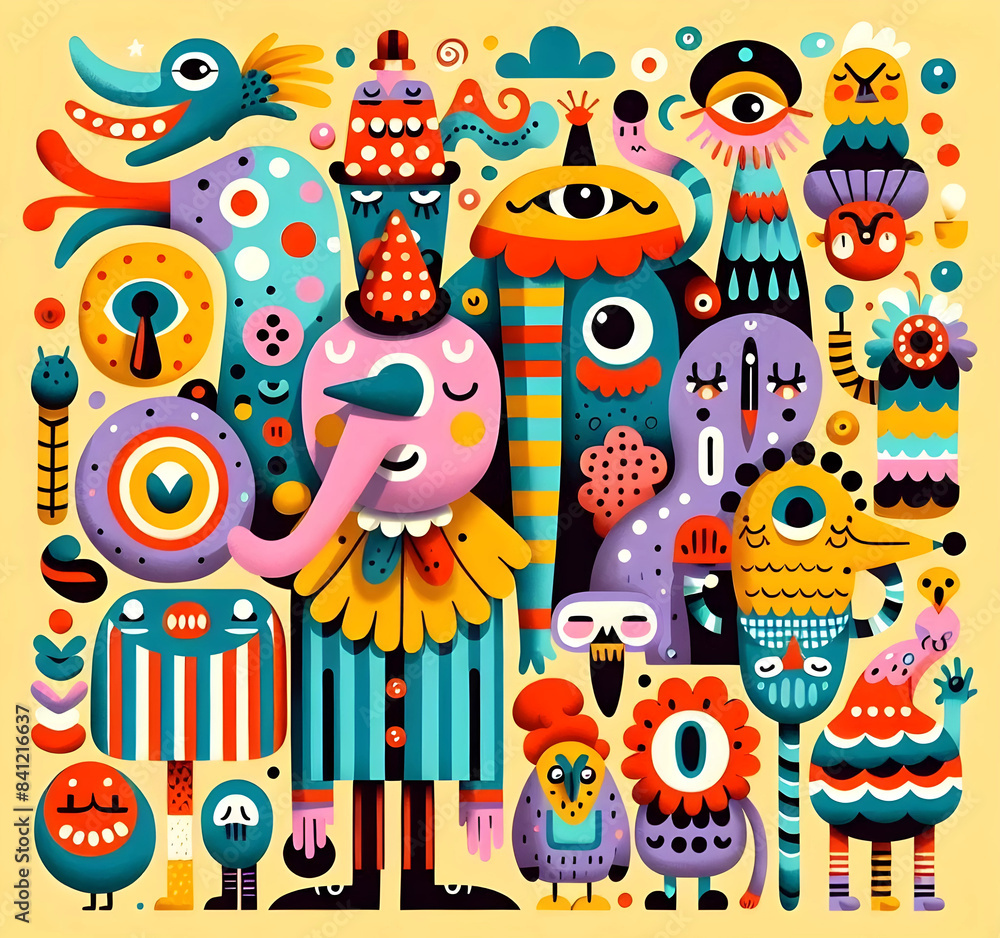 Ilustración infantil personaje extraño, para niños, decoración wallpaper, postal, cuento, storybook, fantasía, magia, mágico, surrealismo, surrealismo infantil, designio, decoraciones, adorno Ilustración infantil personaje extraño, para niños, decoración wallpaper, postal, cuento, storybook, fantasía, magia, mágico, surrealismo, surrealismo infantil, designio, decoraciones, adorno