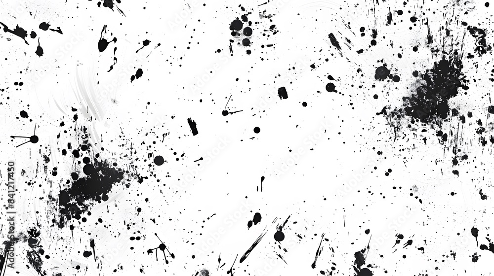 Abstract Black Ink Stains & Scratches Grunge Texture Abstract Black Ink Stains & Scratches Grunge Texture