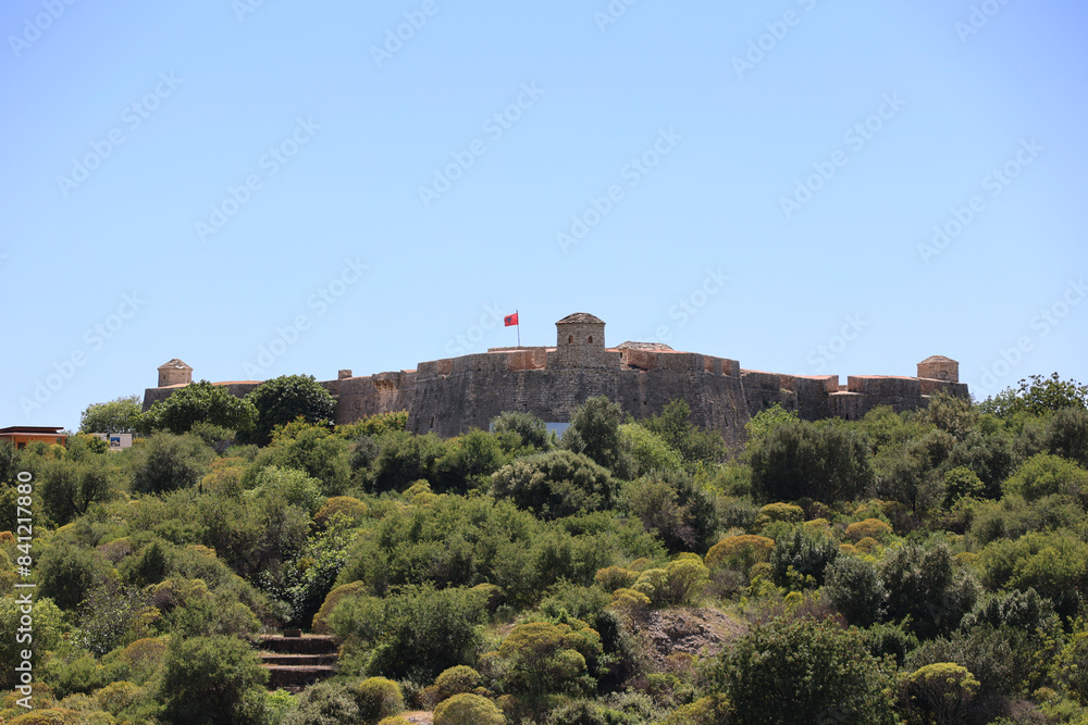 View of the castle of Porto Palermo Albania View of the castle of Porto Palermo Albania