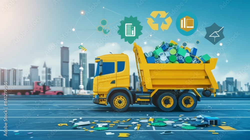 Develop an infographic on construction waste management strategies, including recycling, reuse, and waste-to-energy initiatives, minimizing environmental impact Develop an infographic on construction waste management strategies, including recycling, reuse, and waste-to-energy initiatives, minimizing environmental impact