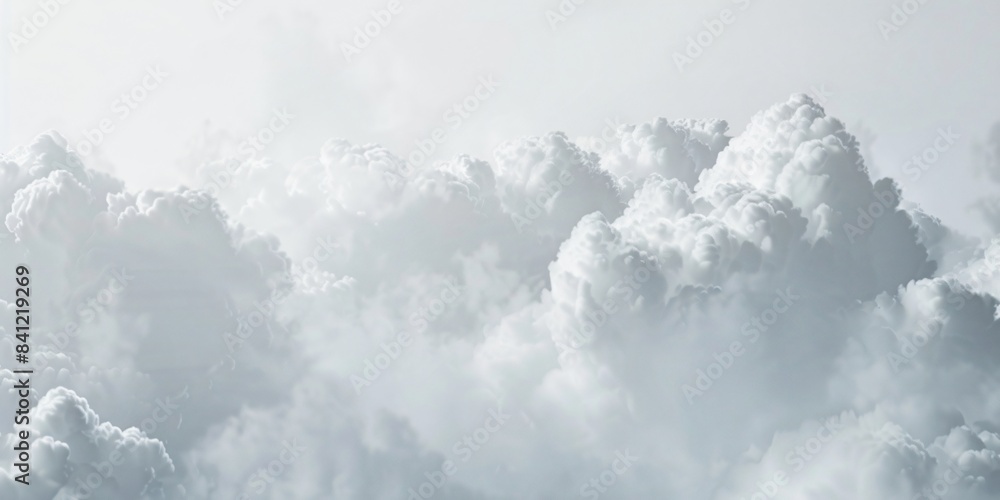 White Clouds Background with Blurred Edges White Clouds Background with Blurred Edges
