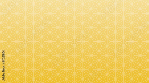 麻の葉　背景　金色　ゴールド