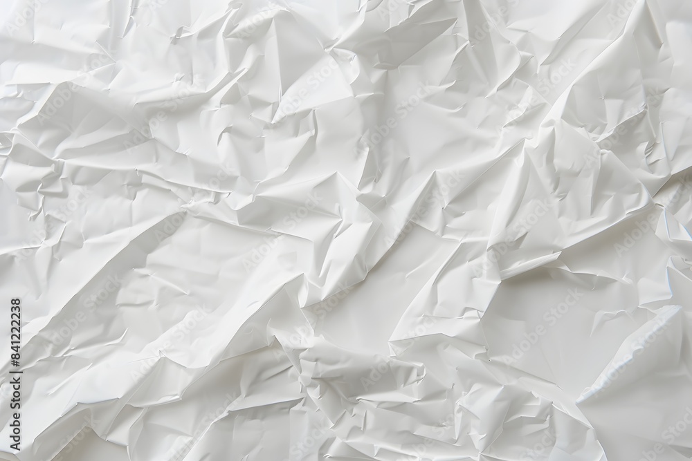 White Crumpled Paper Texture Background White Crumpled Paper Texture Background