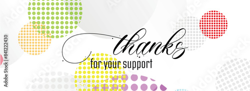 Thanks for your support card