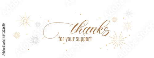 Thanks for your support card