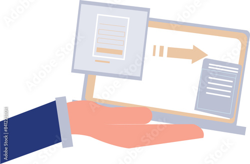 The form is converting into doc file laptop.