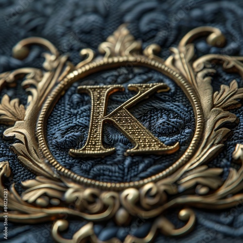 Luxury logo detailed with a double capital " K "