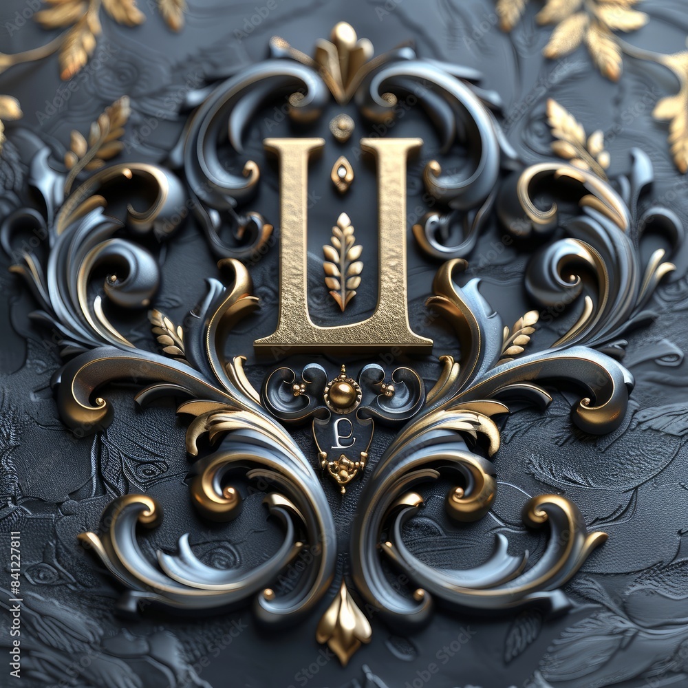 Luxury logo detailed with a double capital Luxury logo detailed with a double capital