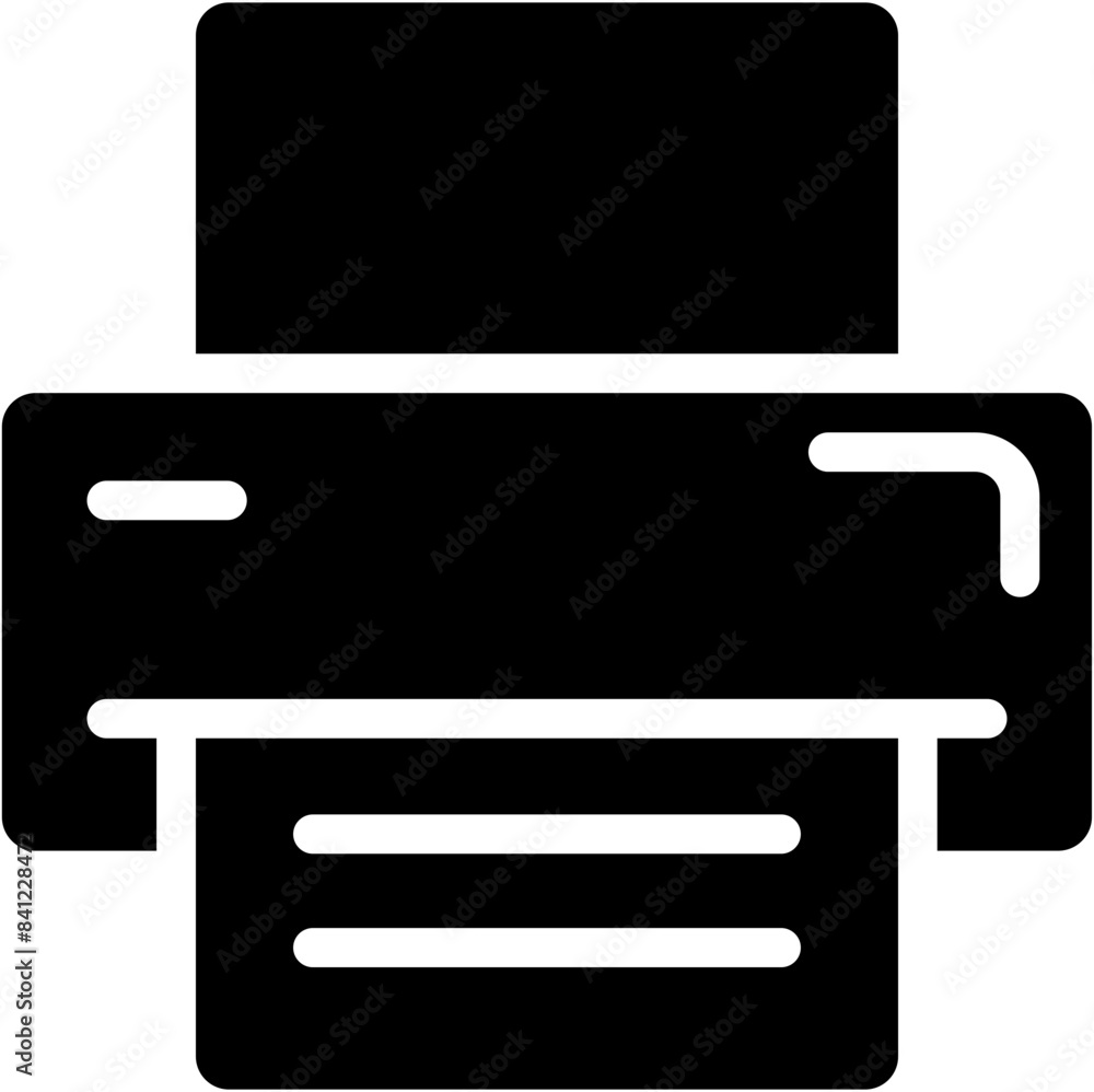 Printing printer flat icon symbol Printing printer flat icon symbol