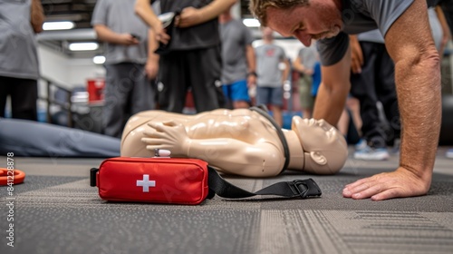 Obraz na płótnie The CPR Training Session