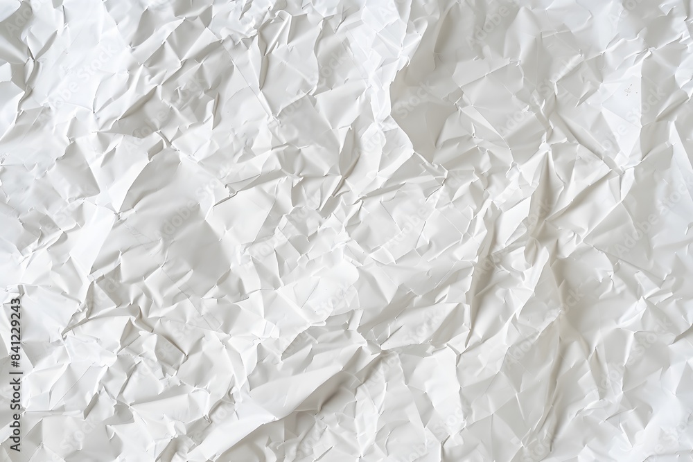 White Crumpled Paper Texture Background White Crumpled Paper Texture Background